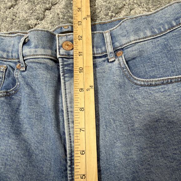 Express Women Floral Embroidered Boho Super High Rise Slim Denim Jeans Sz 10R - Picture 10 of 10